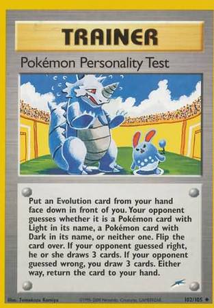 Prueba de personalidad de Pokémon (102/105) [Neo Destiny Unlimited] 