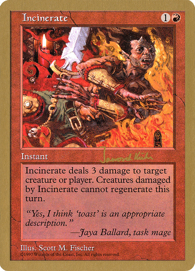 Incinerar (Janosch Kuhn) [World Championship Decks 1997] 