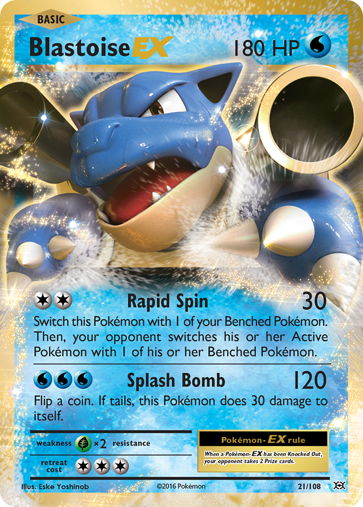Blastoise EX (21/108) [XY: Evoluciones] 