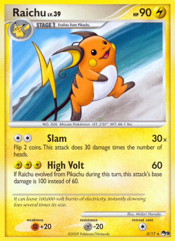Raichu (3/17) [Serie POP 9] 