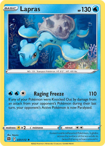Lapras (031/172) [Espada y escudo: Estrellas brillantes] 