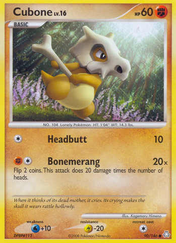 Cubone (90/146) [Diamante y Perla: Leyendas despiertas] 