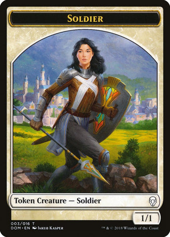 Ficha de soldado [Fichas de Dominaria] 