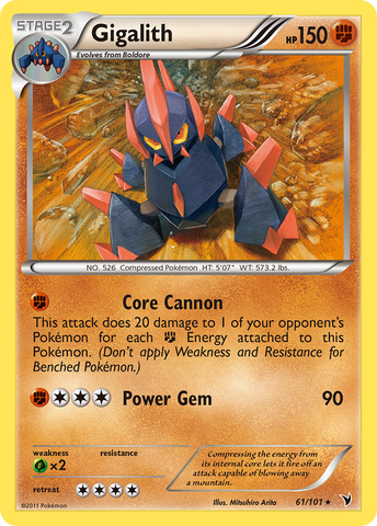 Gigalith (61/101) [Blanco y negro: Victorias nobles] 