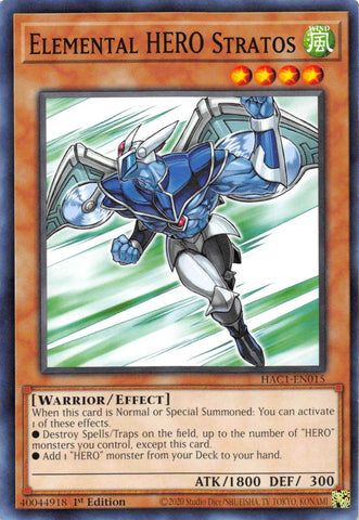 Elemental HERO Stratos [HAC1-EN015] Común 