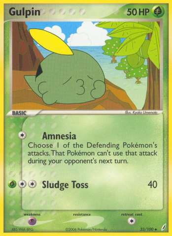 Gulpin (33/100) [EX: Guardianes de Cristal] 