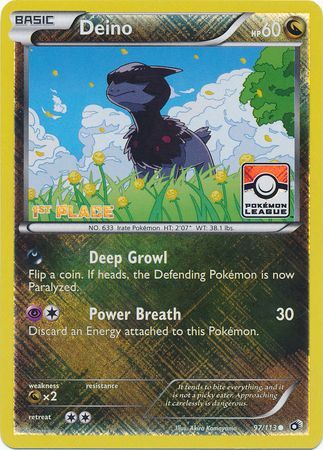 Deino (97/113) (Promoción de liga, 1er lugar) [Blanco y negro: Tesoros legendarios] 