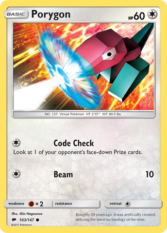 Porygon (103/147) [Sol y Luna: Sombras ardientes] 