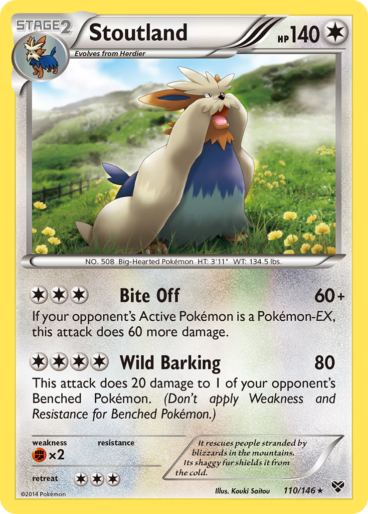 Stoutland (110/146) [XY: Conjunto básico] 