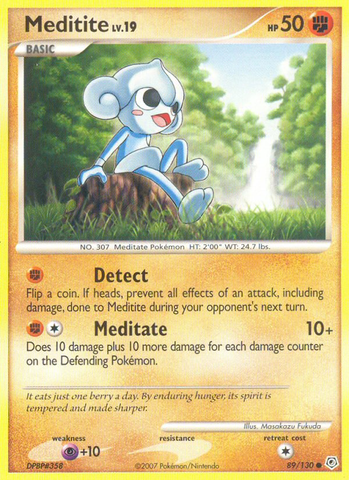 Meditita (89/130) [Diamante y perla: conjunto básico] 
