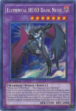 Elemental HERO Dark Neos [LCGX-EN059] Secreto Raro 