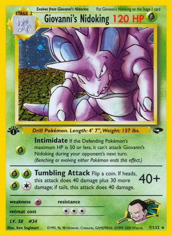 Nidoking de Giovanni (7/132) [Gym Challenge 1.ª edición] 