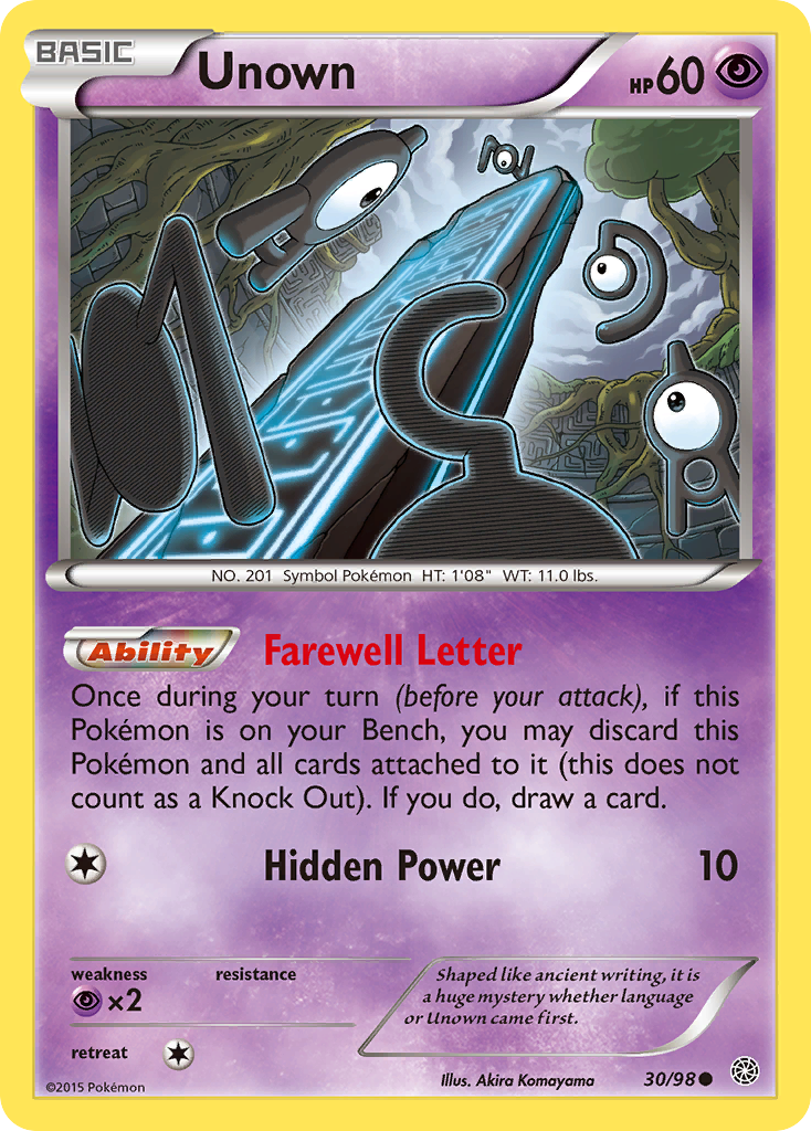 Unown (30/98) [XY: Orígenes antiguos] 