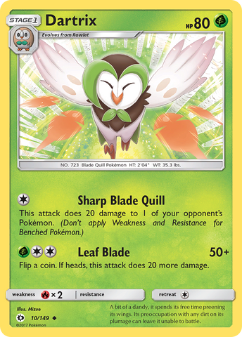 Dartrix (10/149) [Sol y Luna: Conjunto básico] 