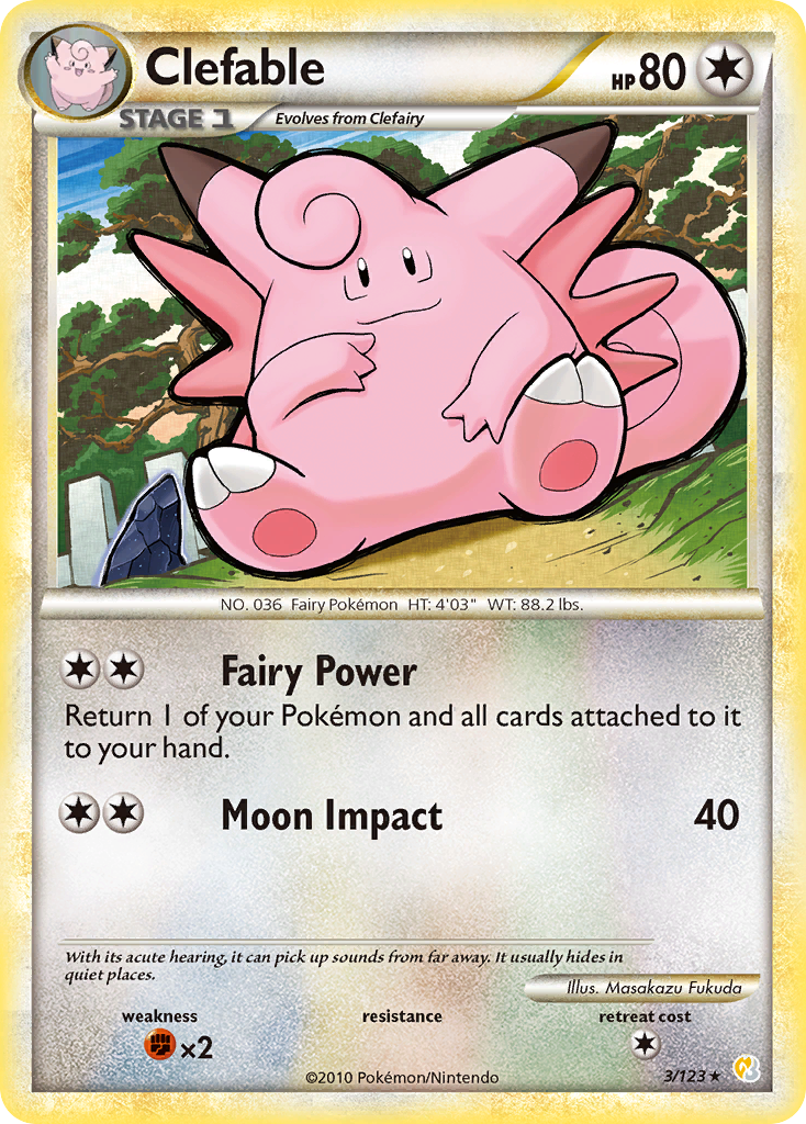 Clefable (3/123) [HeartGold y SoulSilver: Conjunto básico] 