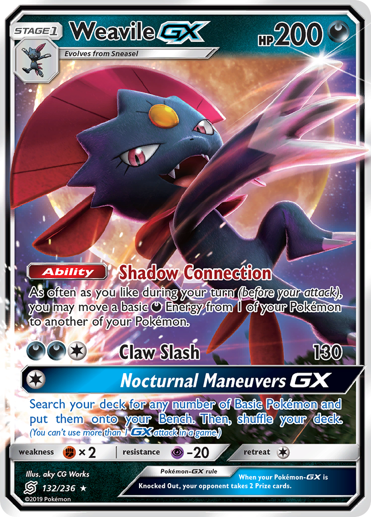 Weavile GX (132/236) [Sol y Luna: Mentes unificadas] 