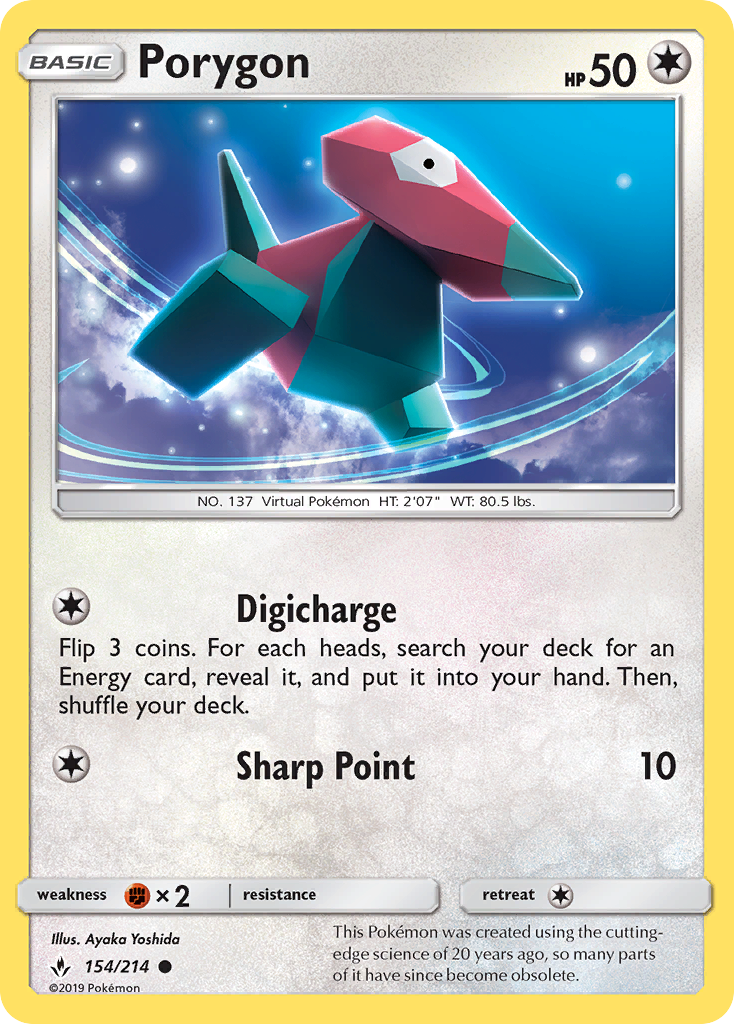 Porygon (154/214) [Sol y Luna: Vínculos Inquebrantables] 
