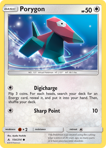 Porygon (154/214) [Sol y Luna: Vínculos Inquebrantables] 