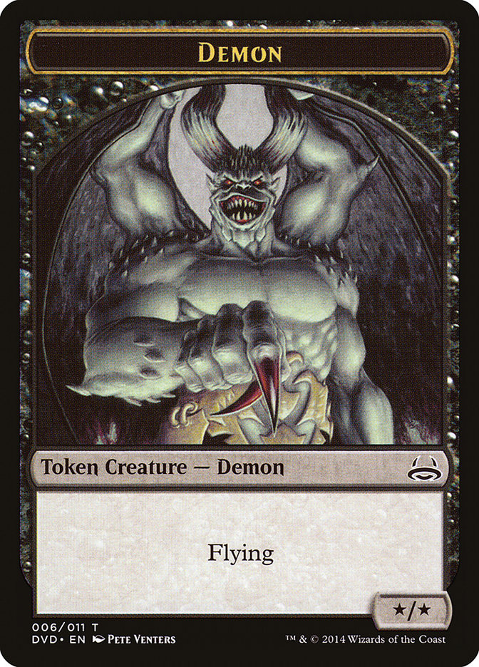 Ficha de demonio (divina contra demoníaca) [Fichas de antología de Duel Decks] 