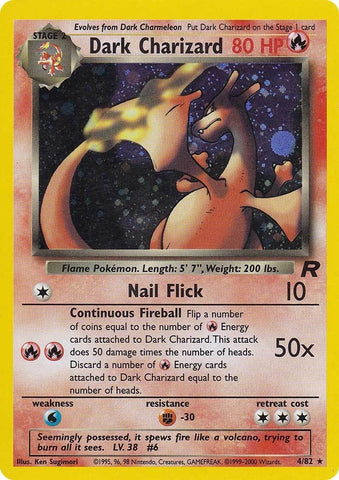 Charizard oscuro (4/82) [Team Rocket Unlimited] 
