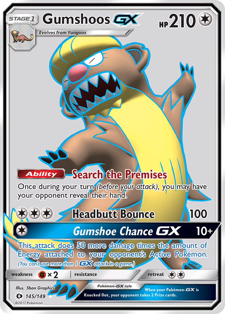 Gumshoos GX (145/149) [Sol y Luna: Conjunto básico] 