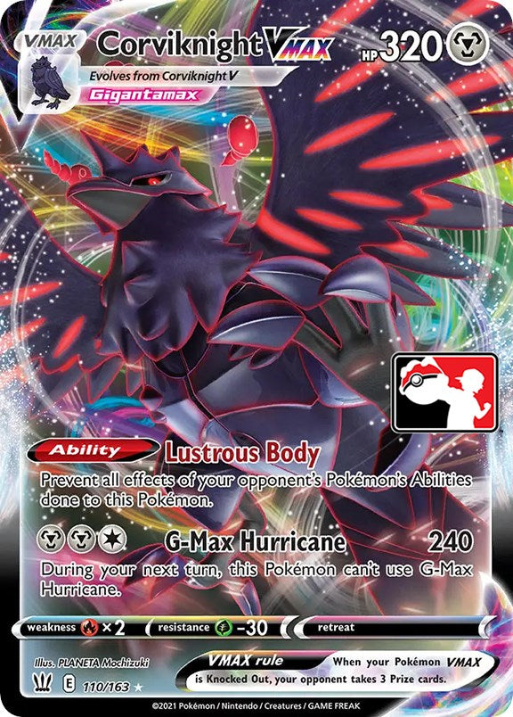Corviknight VMAX (110/163) [Paquete de premios Serie uno] 