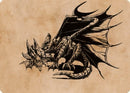 Tarjeta de arte del dragón de cobre antiguo (52) [Commander Legends: Battle for Baldur's Gate Art Series] 