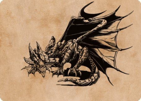 Tarjeta de arte del dragón de cobre antiguo (52) [Commander Legends: Battle for Baldur's Gate Art Series] 