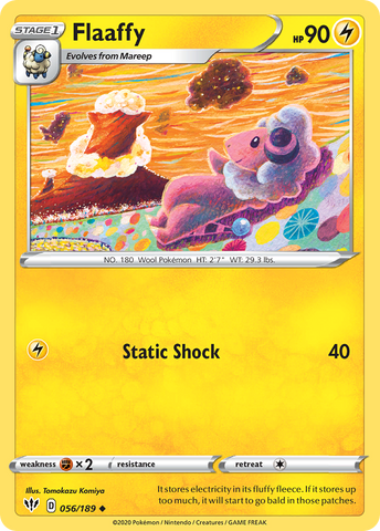Flaaffy (056/189) [Espada y escudo: Oscuridad en llamas] 