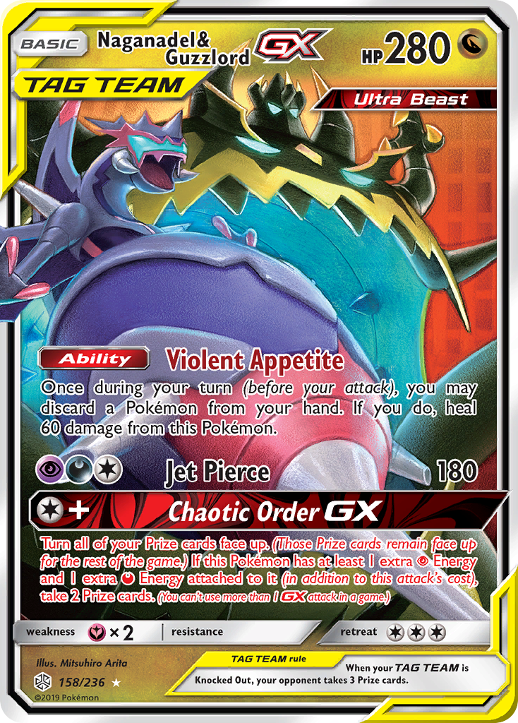 Naganadel y Guzzlord GX (158/236) [Sol y Luna: Eclipse cósmico] 