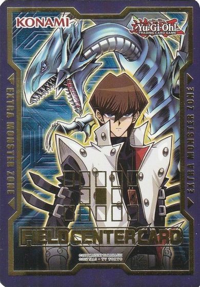 Tarjeta del centro de campo: Promoción de Seto Kaiba y Dragón Blanco de Ojos Azules 