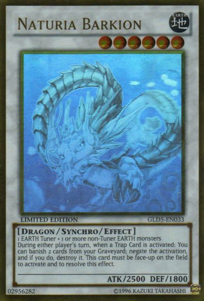 Naturia Barkion [GLD5-EN033] Fantasma/Oro Raro 