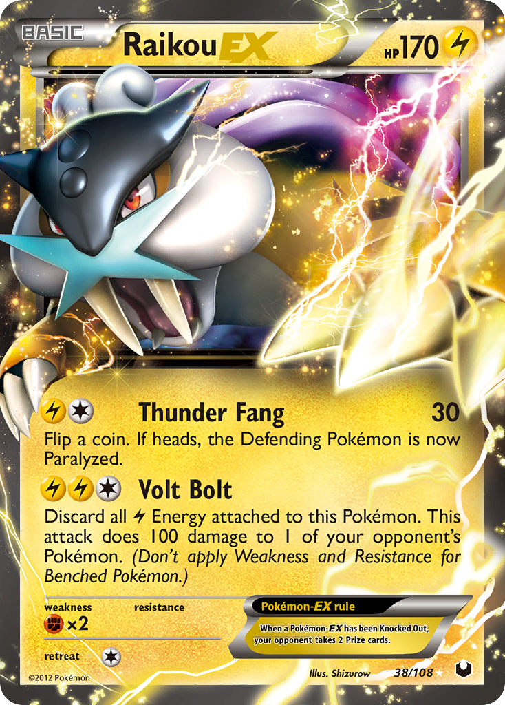 Raikou EX (38/108) [Blanco y negro: Exploradores oscuros] 