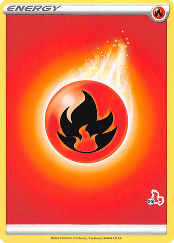 Energía de fuego (sello de Cinderace n.° 29) [Battle Academy 2022] 