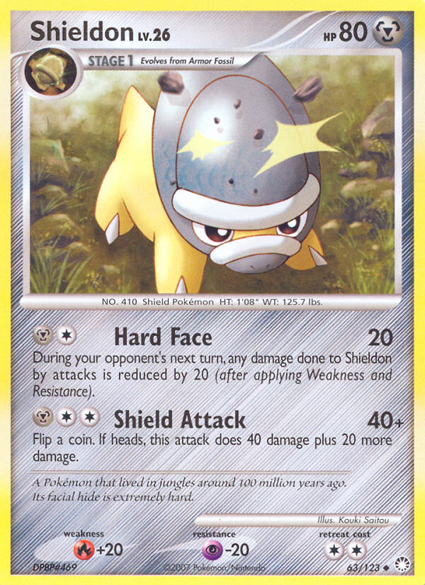 Shieldon (63/123) [Diamante y perla: tesoros misteriosos] 