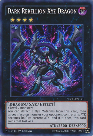 Dragón Xyz Rebelión Oscura [NECH-EN053] Secreto Raro 