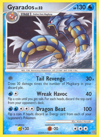 Gyarados (19/100) (Exclusivo de la baraja temática) [Diamond &amp; Pearl: Stormfront] 