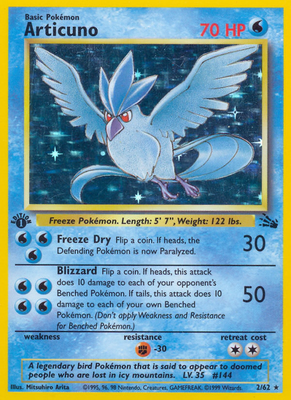 Articuno (2/62) [Fossil 1.ª edición] 