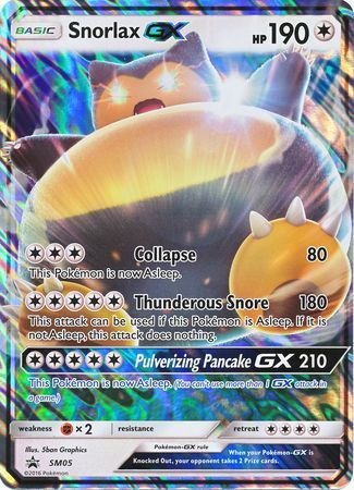 Snorlax GX (SM05) (Tarjeta Jumbo) [Sol y Luna: Promociones Black Star] 