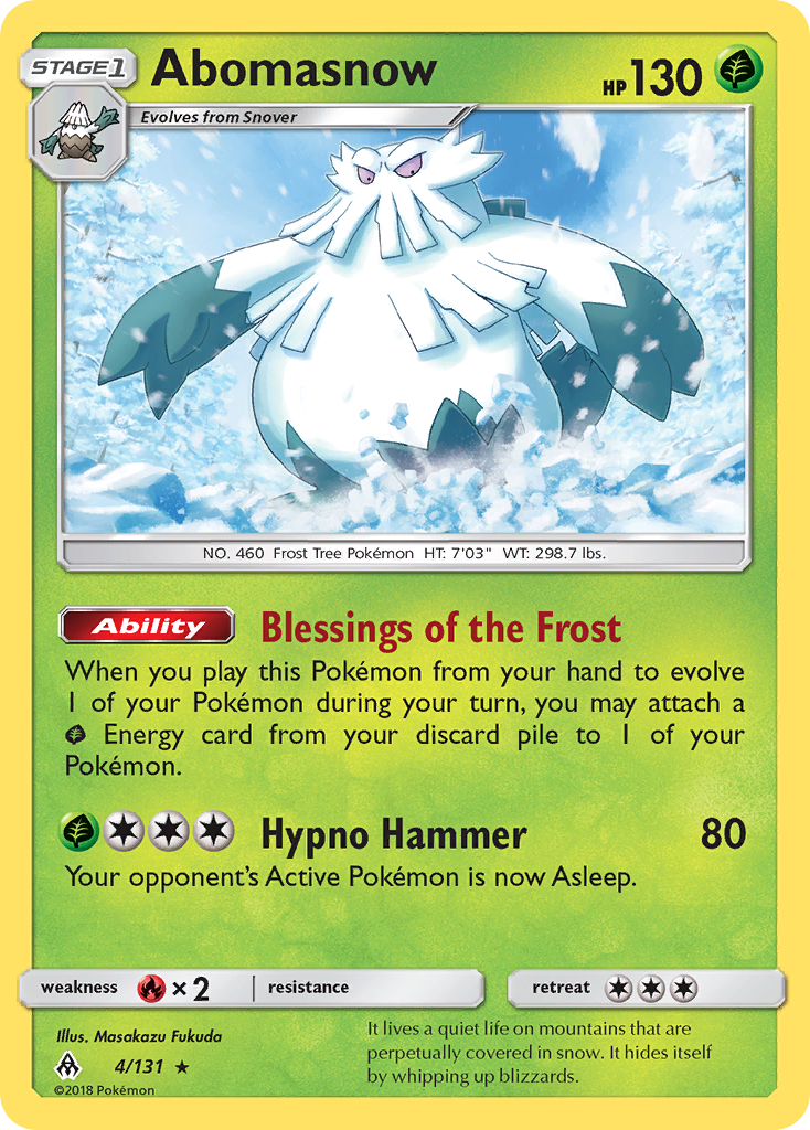Abomasnow (4/131) [Sol y Luna: Luz Prohibida] 