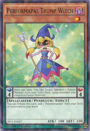 Bruja Trump Performapal [SP15-EN027] Shatterfoil Raro 