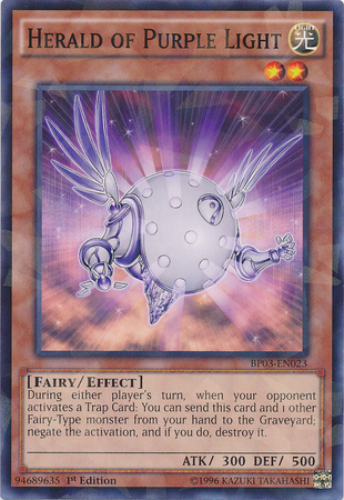 Heraldo de la Luz Púrpura [BP03-EN023] Shatterfoil Raro 
