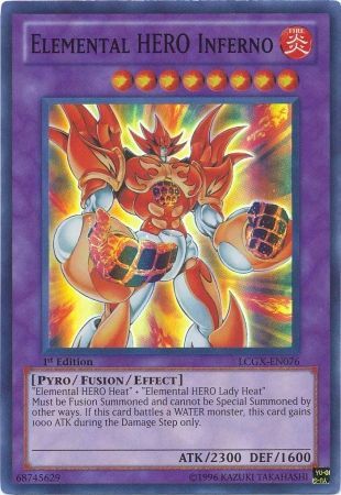 Elemental HERO Inferno [LCGX-EN076] Súper Raro 