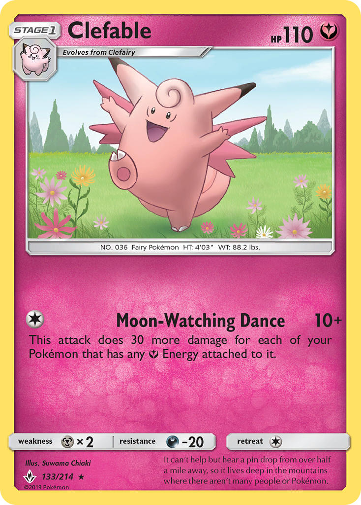 Clefable (133/214) [Sol y Luna: Vínculos inquebrantables] 