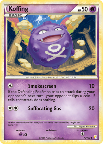 Koffing (70/123) [HeartGold y SoulSilver: Conjunto básico] 