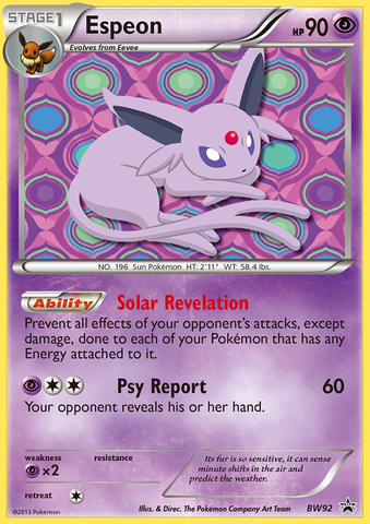 Espeon (BW92) [Blanco y negro: Promociones de Black Star] 