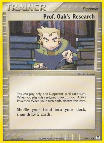 Investigación del Prof. Oak (98/112) [EX: rojo fuego y verde hoja] 