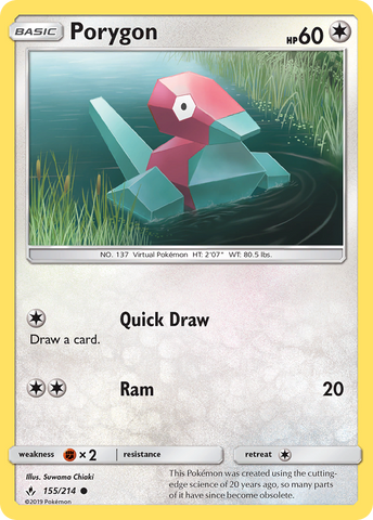 Porygon (155/214) [Sol y Luna: Vínculos inquebrantables] 