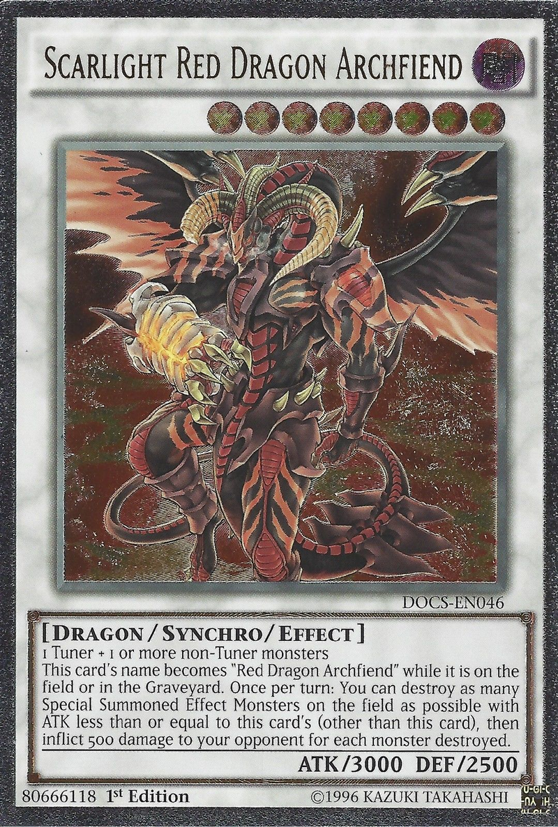 Scarlight Dragón Rojo Archidemonio (UTR) [DOCS-EN046] Último Raro 
