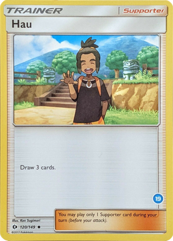 Hau (120/149) (Exclusivo de cubierta n.° 19) [Sol y Luna: Kit de entrenador - Alolan Ninetales] 